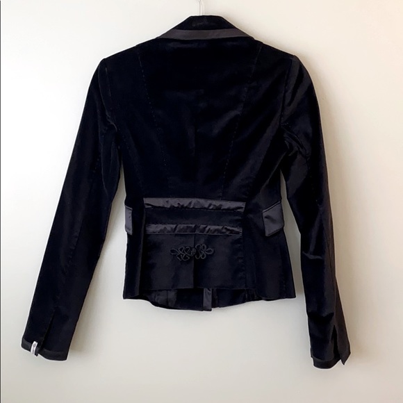 Vintage le Full black velvet jacket - Picture 2 of 7